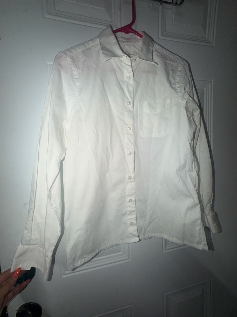 Women's Classic White Button-Up Blouse